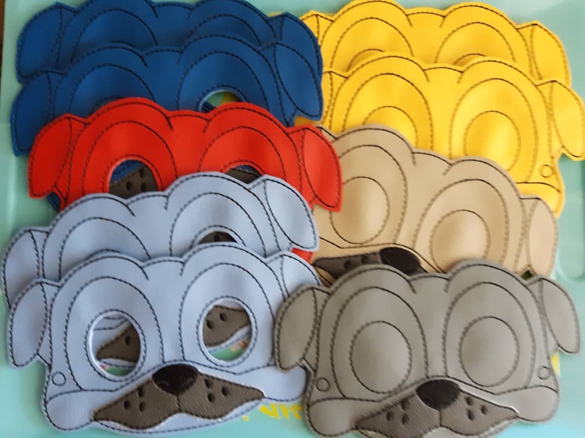 Childs Mask Puppy Dog Friends Pals Pug Dog Mask | Etsy