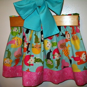 Girl's Skirt Size Medium Mermaids Girlfriends Besties Sash or Head Wrap image 5