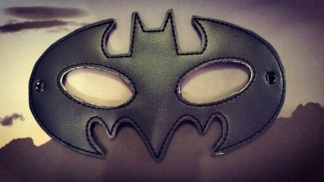 Máscara de niño Batman Vinilo negro -  España
