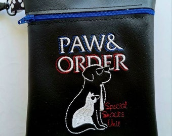 Paw and Order - Dog Treats zipper Bag