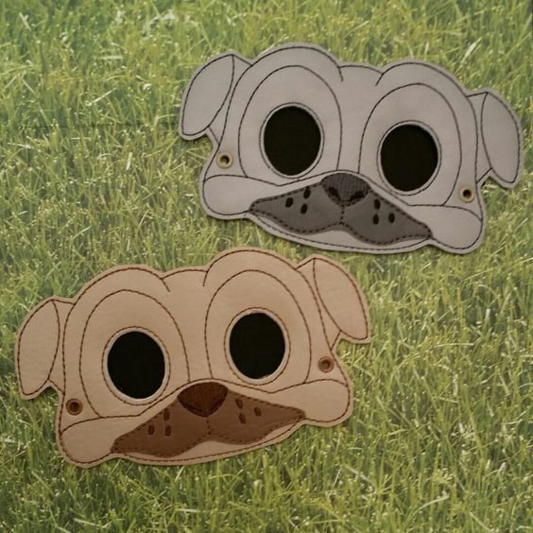 Childs Mask - Puppy Dog Friends Pals - Pug Dog Mask - Etsy