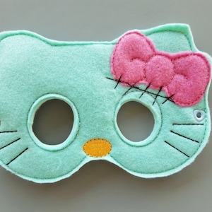 Children's Embroidered felt mask - Frankie Kitten Kitty Cat