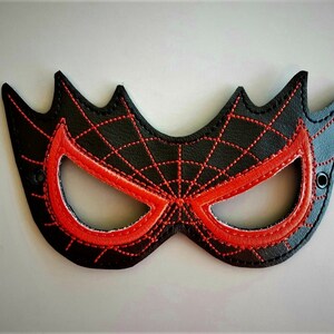 Child's Mask Spiderman Red Vinyl or Spider Gwen image 3