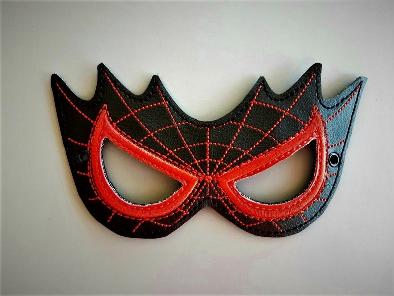 Child's Mask Spiderman Red Vinyl or Spider Gwen image 3