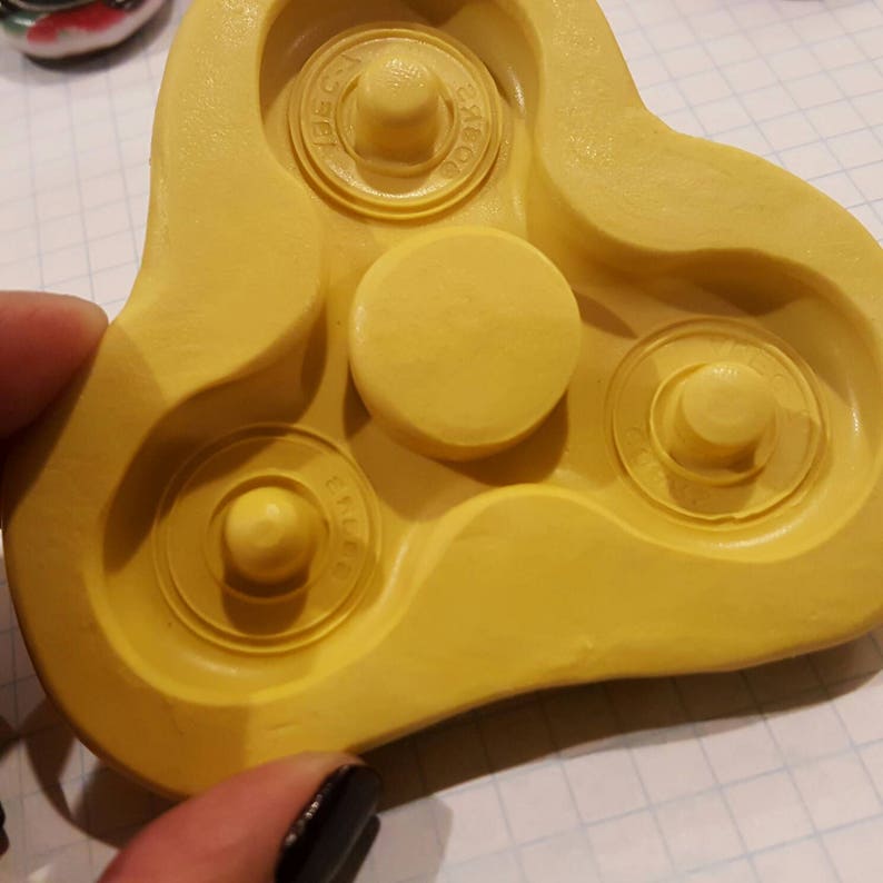 Food Safe Fidget Spinner Silicone Mold Actual Size | Etsy