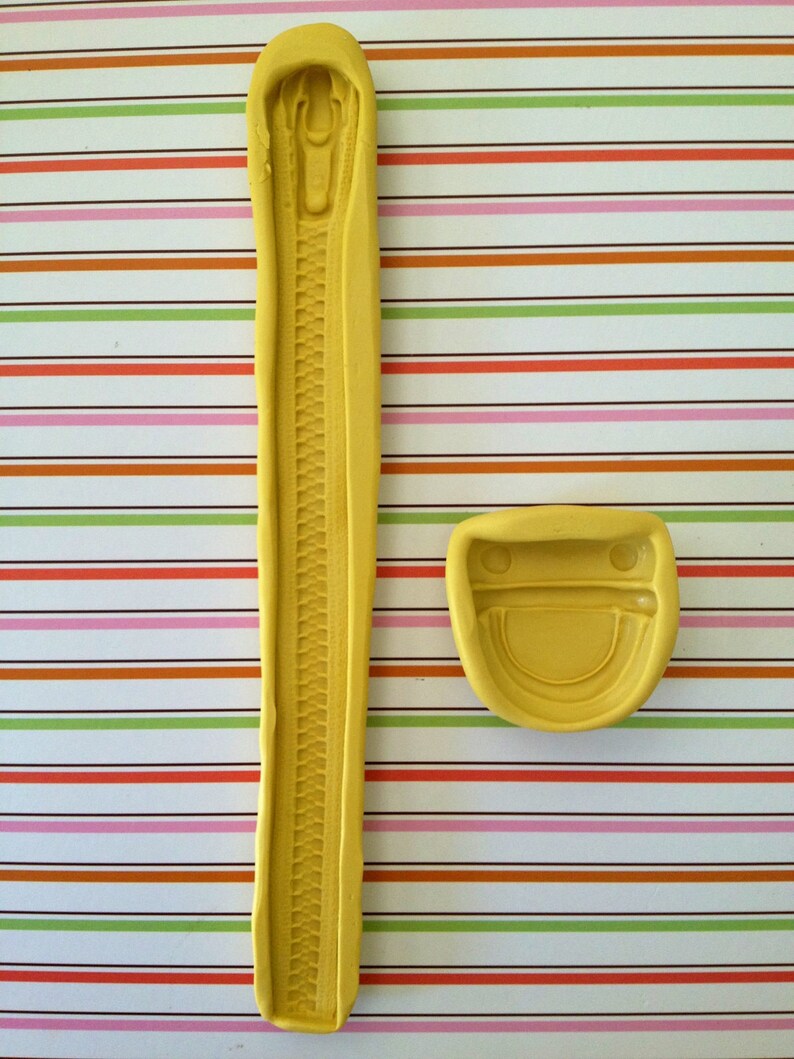 Set of 3 Silicone Molds Zipper Purse Buckle and Twist Lock Etsy