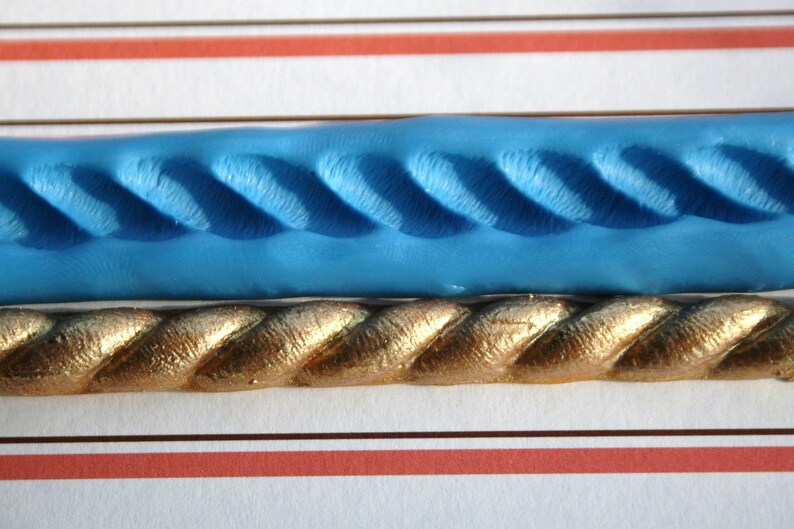 Rope border silicon mold smallest in my rope mold set Etsy