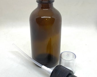 2 oz Amber Glass Spray Bottle