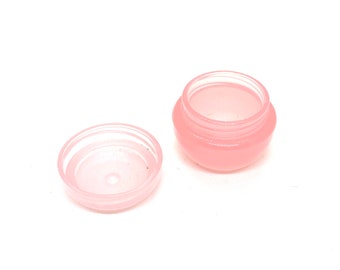 tiny 2 ml plastic solid perfume pot with cap