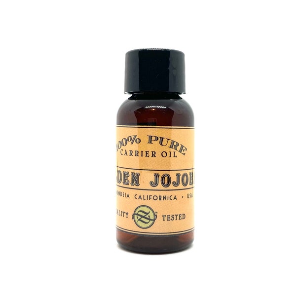 Golden Jojoba Carrier Oil, Simmondsia californica, USA - 30 ml / 60 ml Plastic Bottle