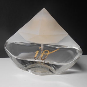 Vintage perfume bottle, empty perfume bottle Io La Perla eau de parfum spray 32ml  collectible glass bottle