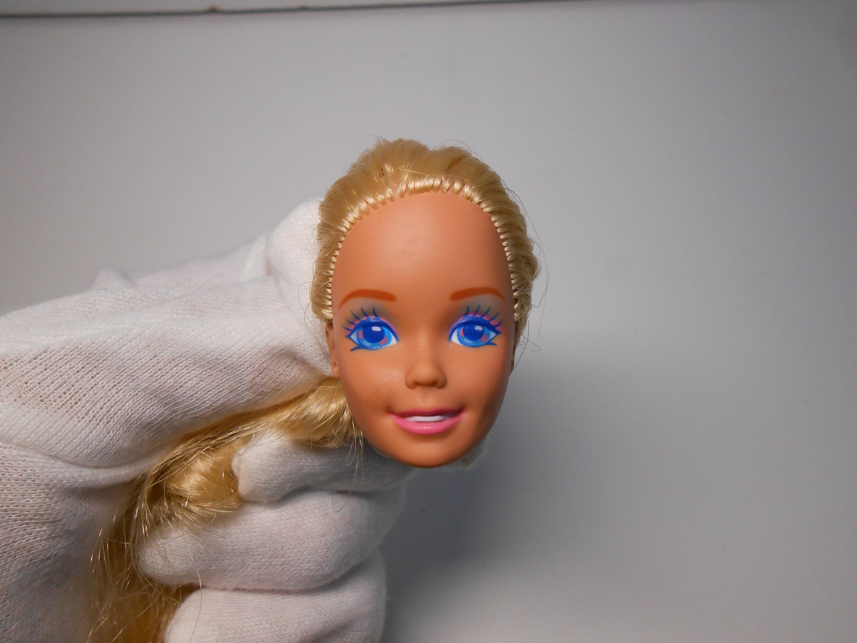 Vintage Barbie Head , Barbie Head Marked Malaysia 1976