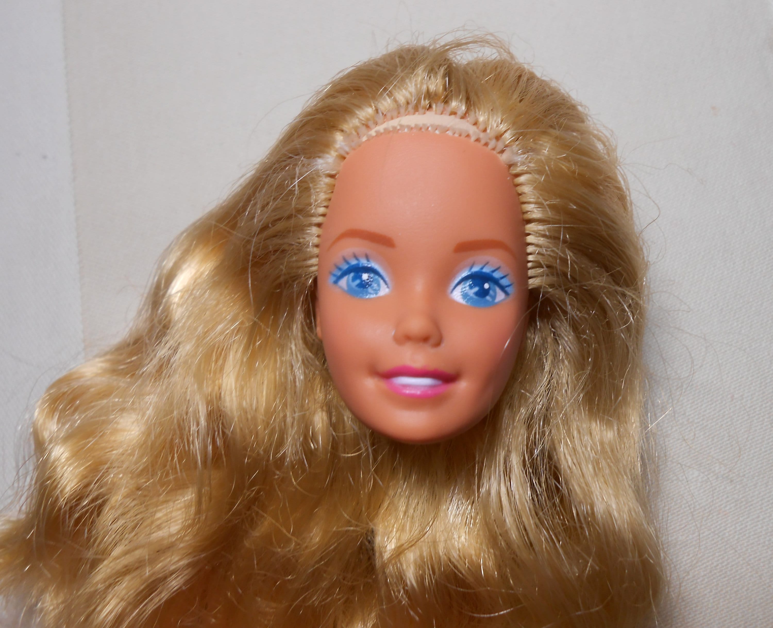 Vintage Barbie Head Barbie Head Marked 1976 Malaysia Inside | Etsy
