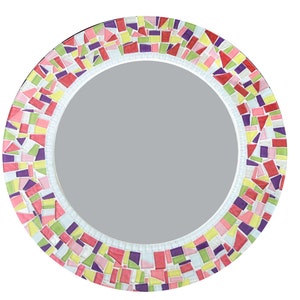 Colorful Wall Mirror, Round Mirror, Mirror for Bathroom