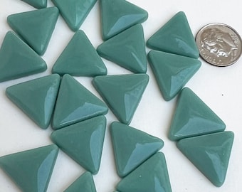 Mosaic Tiles - Triangle - Light Teal, Dark Aqua - 110 Pieces