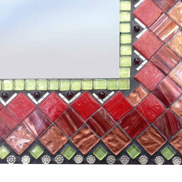 Pink Mosaic Mirror Etsy