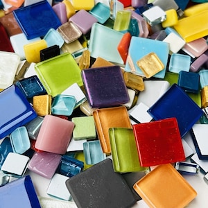 Mosaic Tiles GRAB BAG, Mixed Lot , 1/2 Pound