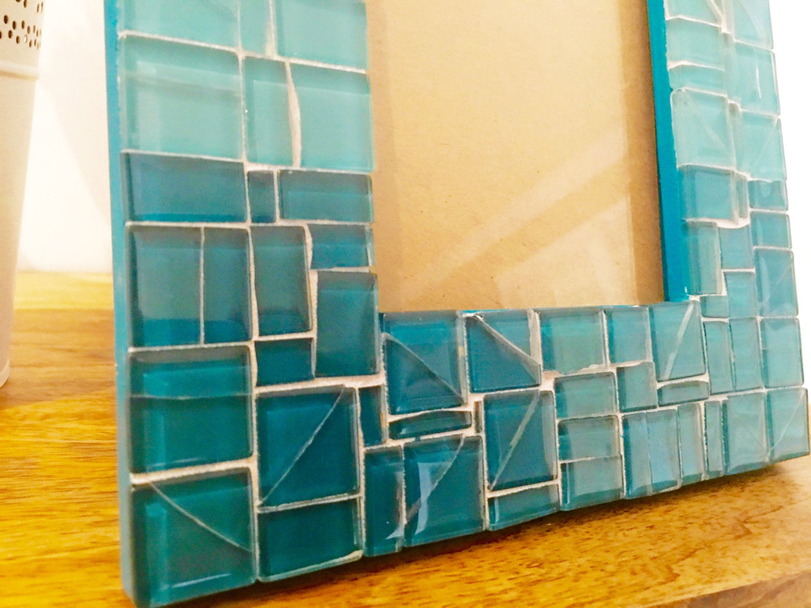Teal Ombre Mosaic Picture Frame 4 x 6 or 5 x 7 Turquoise Etsy