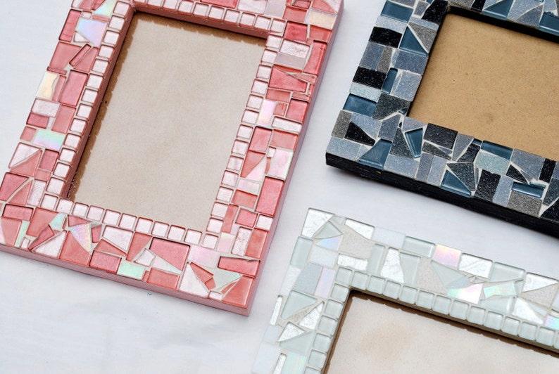 Mosaic Picture Frame 5 x 7 You choose the color Etsy