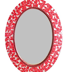 Mirror for Bathroom Vanity, Red Mirror, Mosaic Mirror, Wall Mirror ...