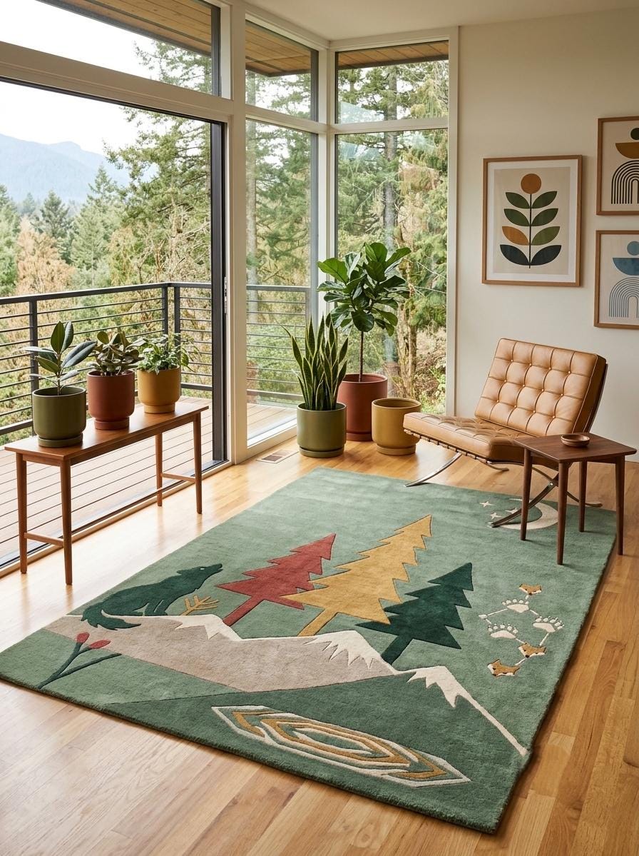 Mountain Tuft Rug - Etsy
