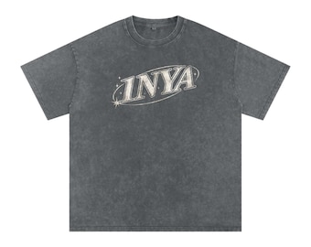 Camiseta de algodón extragrande con efecto lavado a la nieve - 1NYA Pirate Gray