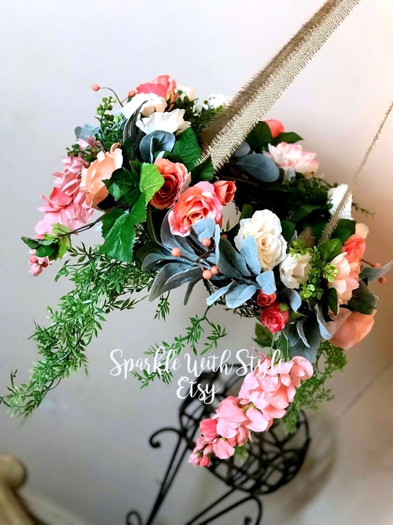 Custom Floral Wedding Chandelier
