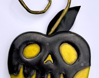 Oversized Poison Apple Wreath Attachment - Halloween Decoration - Halloween Home Decor - Halloween Wreath Attachment - Photo Prop