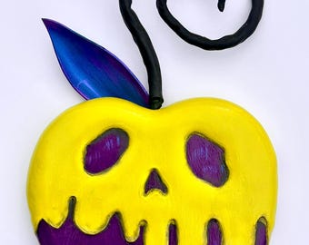 Oversized Poison Apple Wreath Attachment - Halloween Decoration - Halloween Home Decor - Halloween Wreath Attachment - Photo Prop