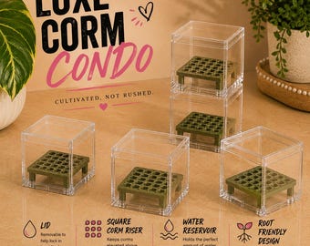 Square Corm Riser Bundle — INCLUDES Risers + Box