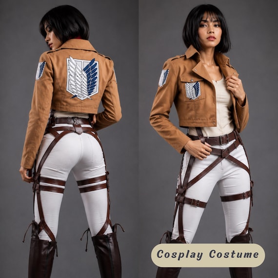 Attack on Titan Cosplay Costume, Survey Corps Uniform, Scout Regiment Costume, Military Cosplay, Anime Convention Wear, Tactical Outfit