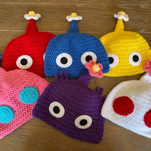 Gorros hechos a mano de Pikmin