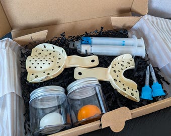 Abformset für individuelle Grillz | Zahnabdruck-Set für Zuhause | Silikonabdruck für Grillz selber machen