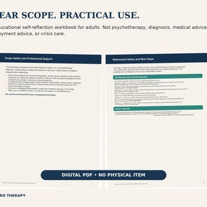Burnout Recovery Workbook, Mental Load Reset, Fillable PDF for Overwhelm, Self Care Planner, Therapist-Created Tool image 10