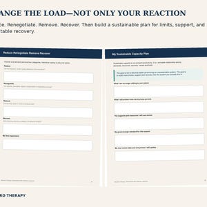 Burnout Recovery Workbook, Mental Load Reset, Fillable PDF for Overwhelm, Self Care Planner, Therapist-Created Tool image 8