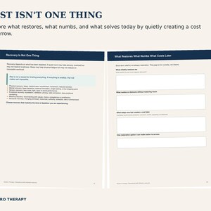 Burnout Recovery Workbook, Mental Load Reset, Fillable PDF for Overwhelm, Self Care Planner, Therapist-Created Tool image 6