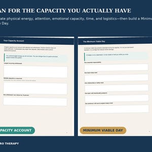 Burnout Recovery Workbook, Mental Load Reset, Fillable PDF for Overwhelm, Self Care Planner, Therapist-Created Tool image 5