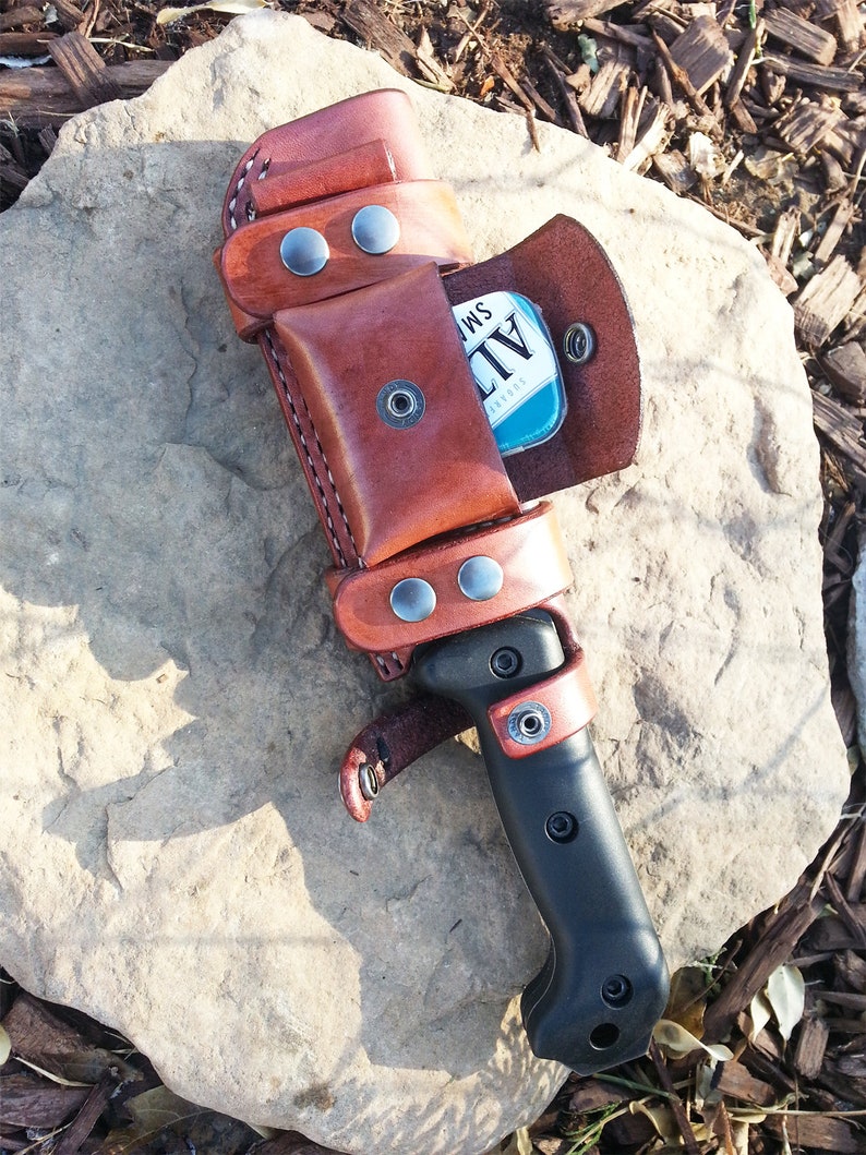 KABAR BK2 Knife Sheath Behind Back Horizontal Backpack Strap Etsy