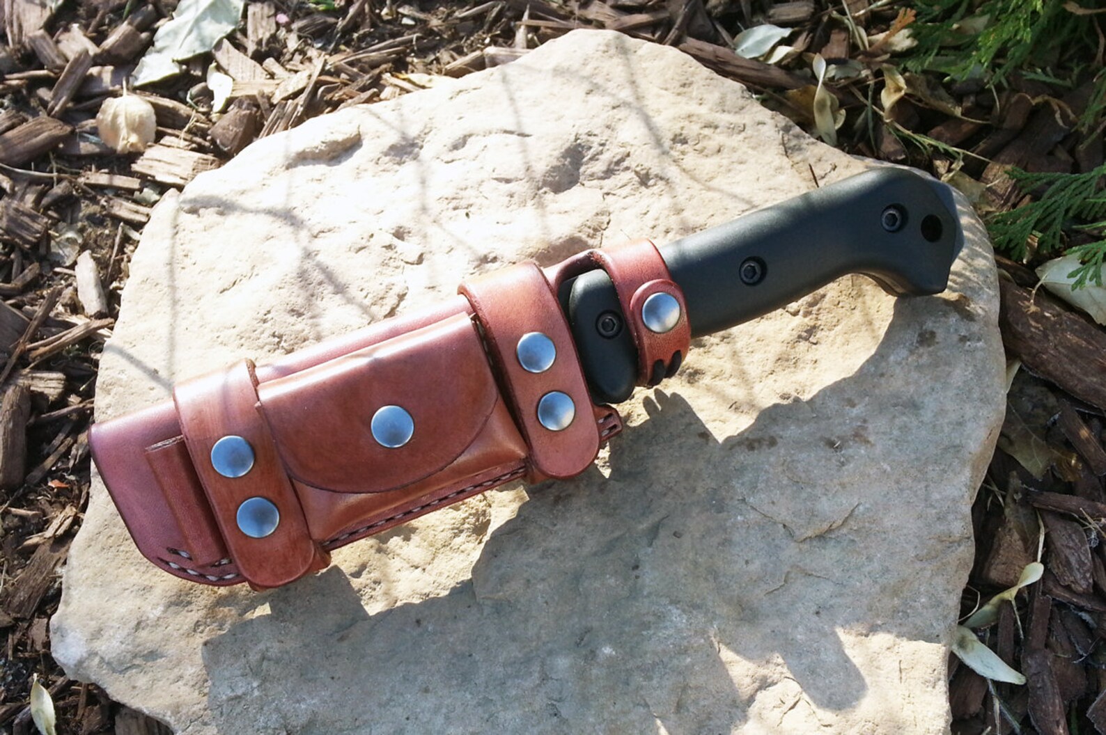 KABAR BK2 Knife Sheath Behind Back Horizontal Backpack Strap Etsy