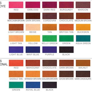 1911 leather holster leather dye colors
