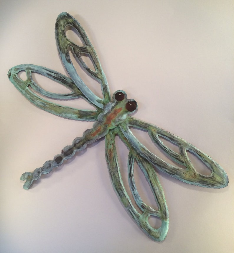 Copper Dragonfly/Metal Country Home Decor/Metal Etsy