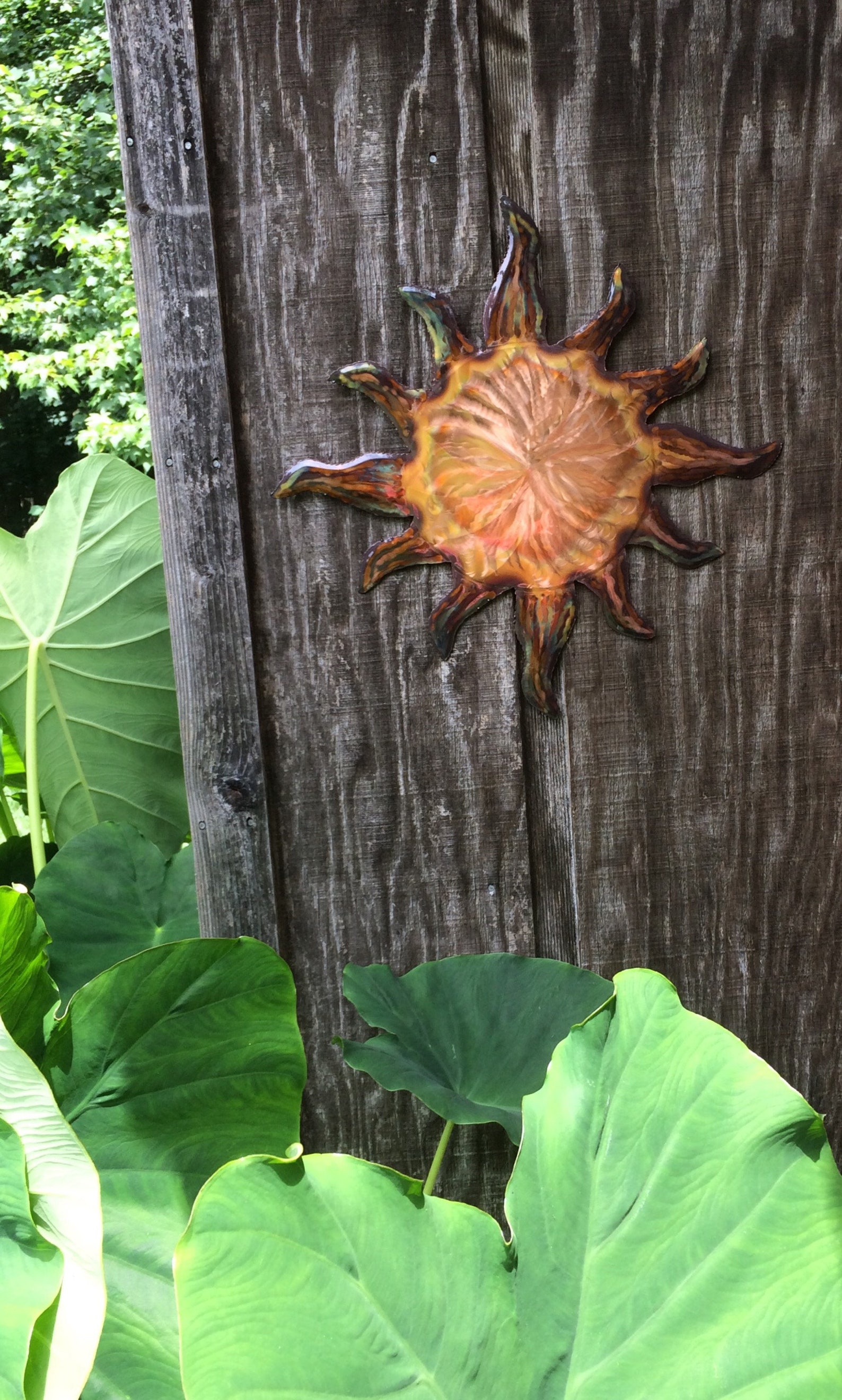 Copper Dancing Sun/sun Wall Art/copper Wall Art/copper Etsy