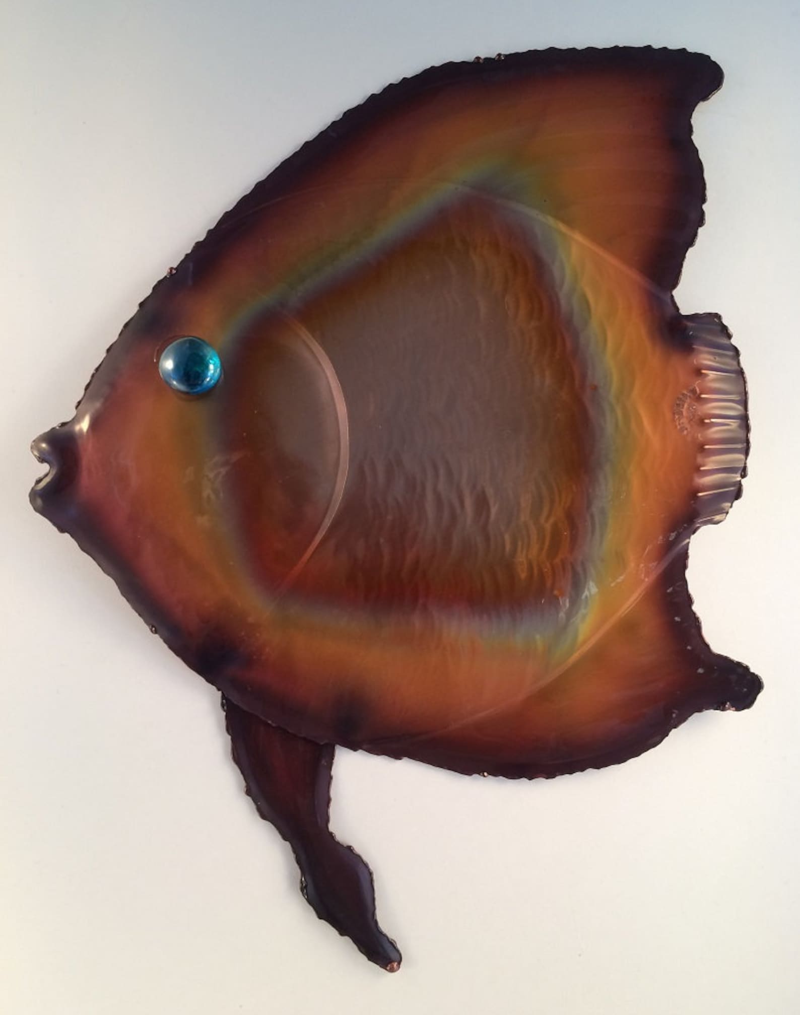 Copper Tropical Fish/metal Fish Wall Art/coastal Etsy
