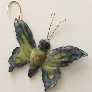 Copper Butterfly Ornament/Metal butterfly/Copper Garden Art/Metal Art/Country Farmhouse Decor/Farmhouse Art/Country Home Decor/Patio Art