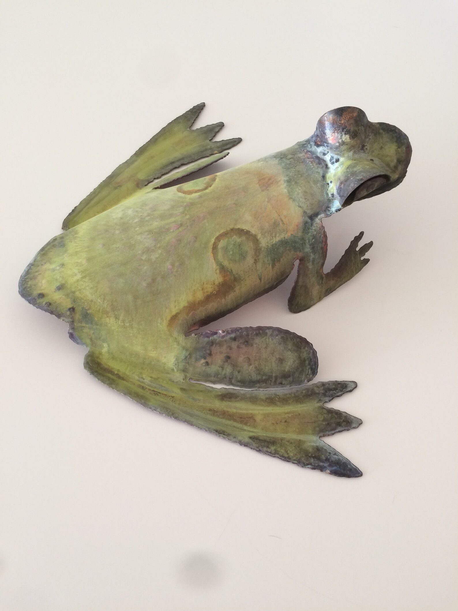 Copper Tree Frog/metal Frog Yard Art/copper Frog/metal Frog - Etsy