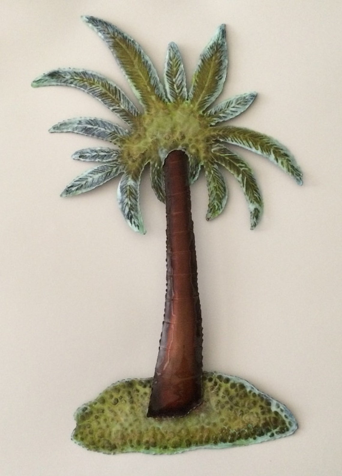 Palm Tree/tropical Decor/metal Palm Tree/metal Coastal Wall - Etsy