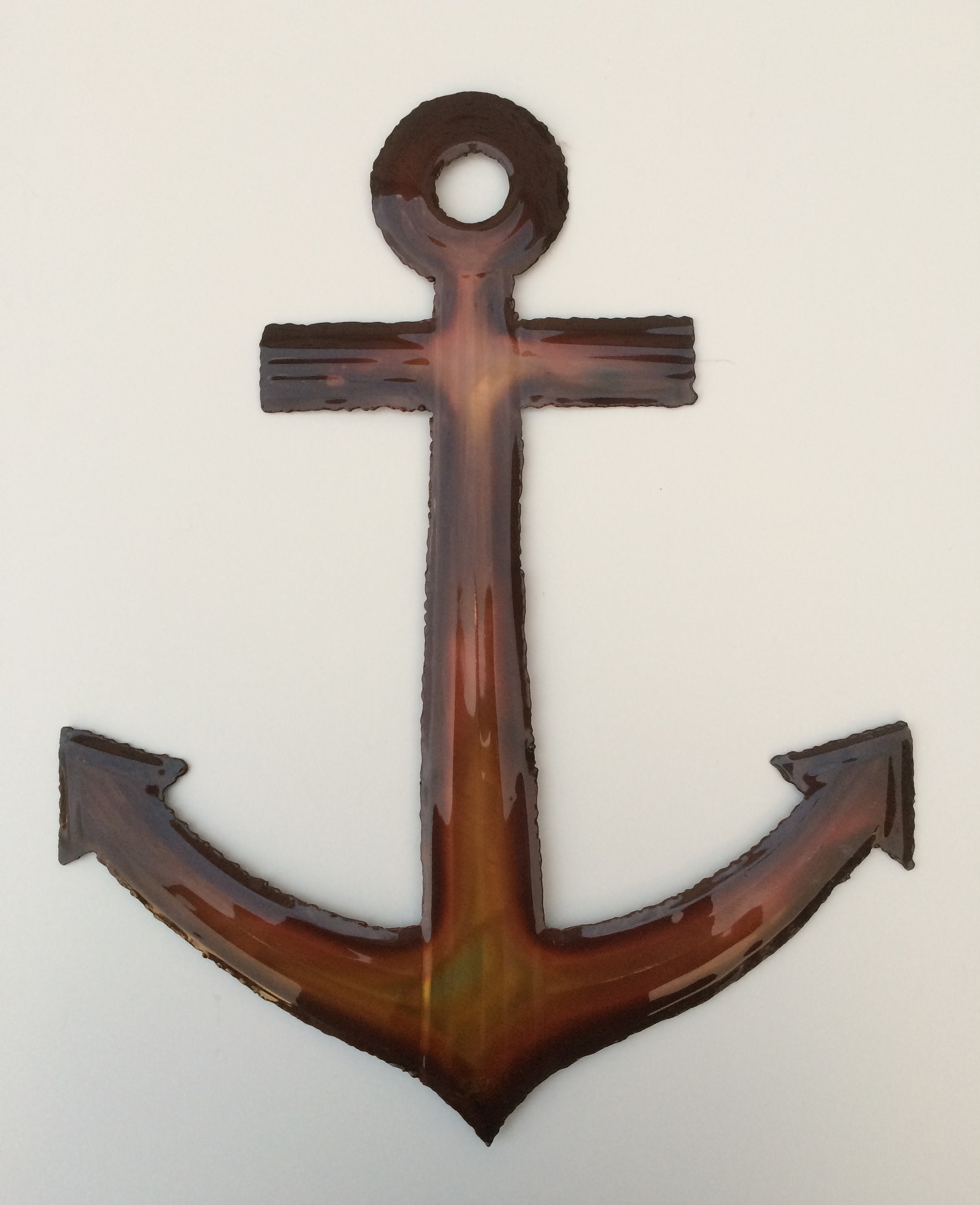 Buy Copper Anchor/nautical Decor/copper Wall Art/coastal Wall Online in