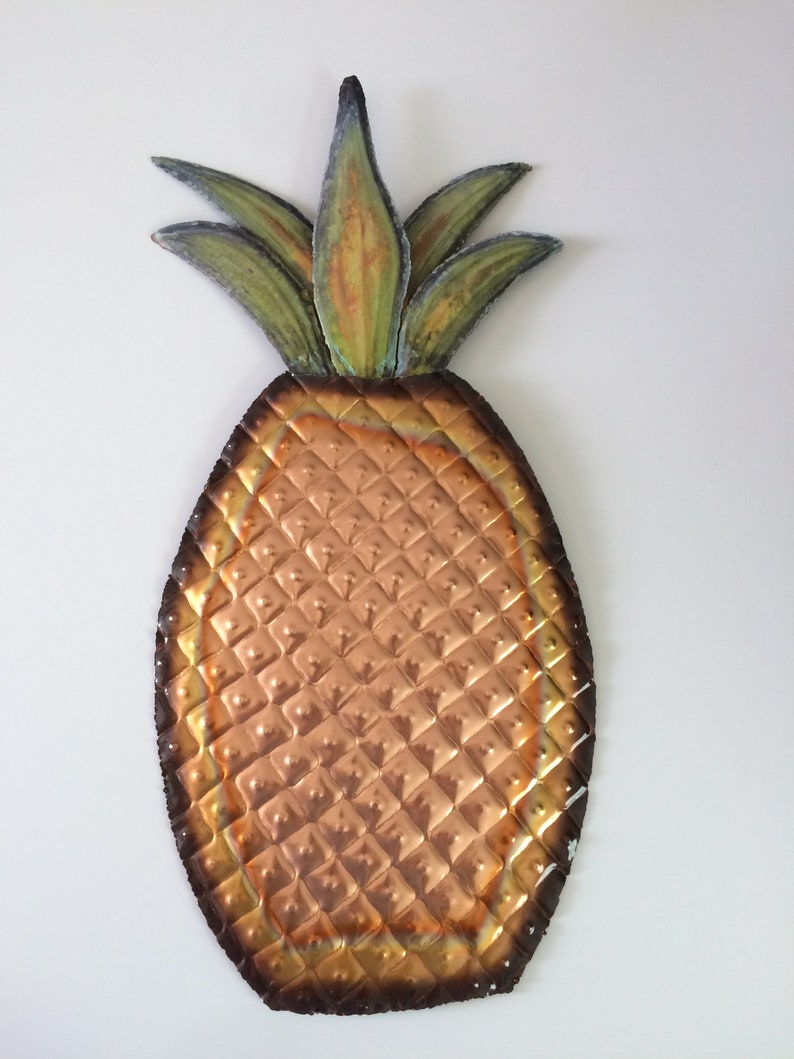 Copper Pineapple/Copper Wall Art/Kitchen Decor/Copper Etsy