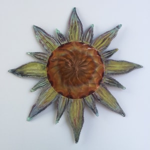 Sun Wall Decor 16&quot;x16&quot;,Copper Sun,Sun Wall Art,Wall Hangings,Outdoor Decor,Sun Wall Decor,Southwest Wall Art,Metal Sun Wall Art,Metal Sun