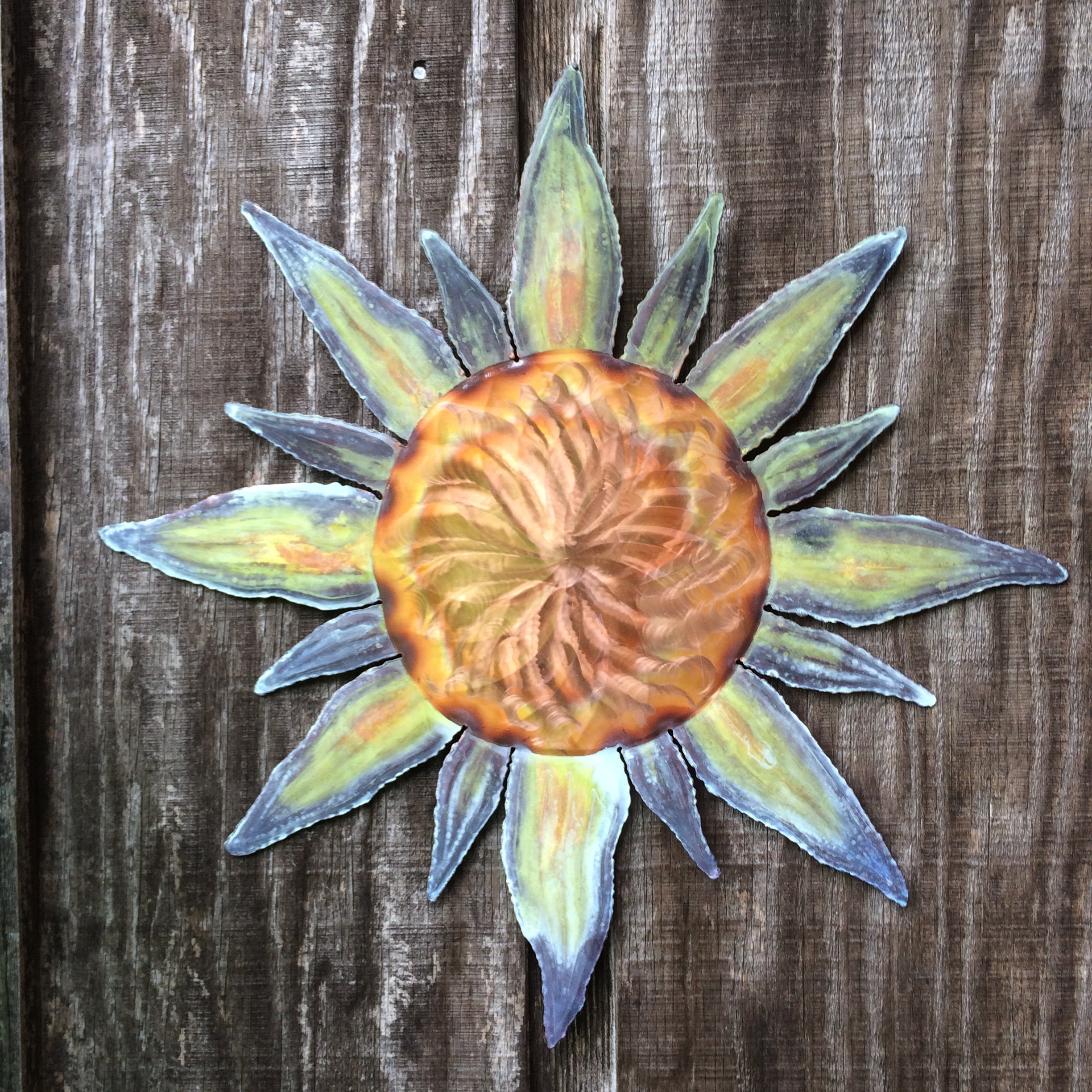 Sun Wall Decor 16x16,Copper Sun,Sun Wall Art,Wall Hangings,Outdoor